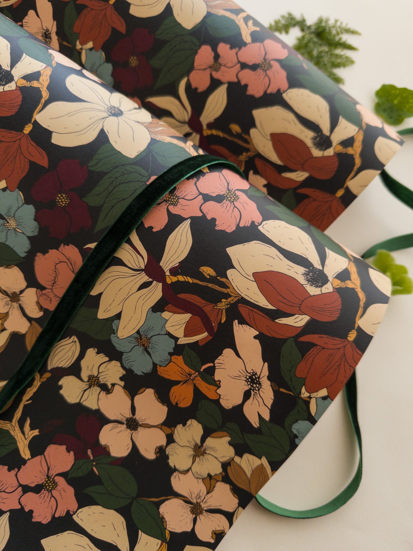 Winter Magnolia Wrapping Paper