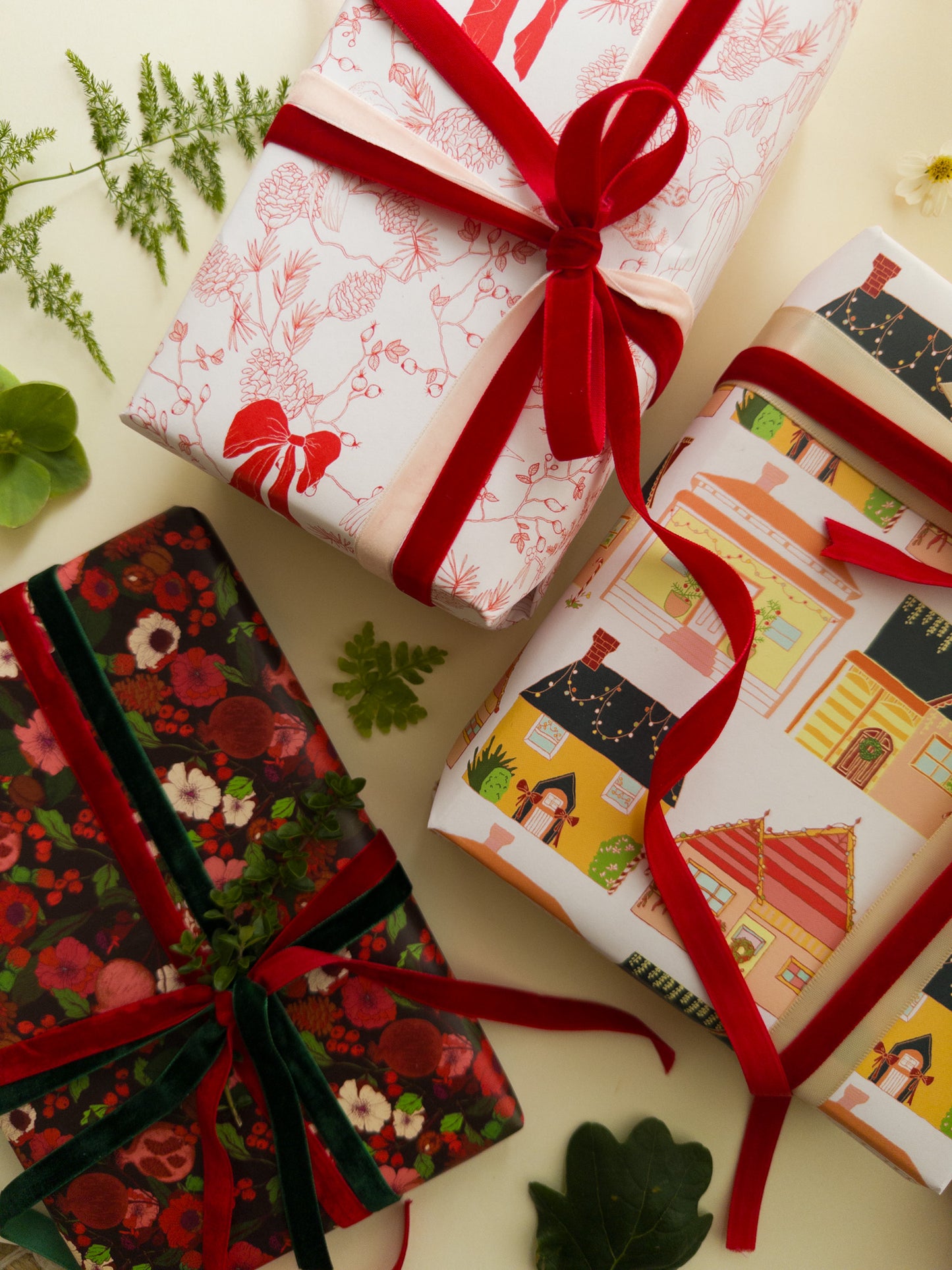 "Home for Christmas" Wrapping Paper