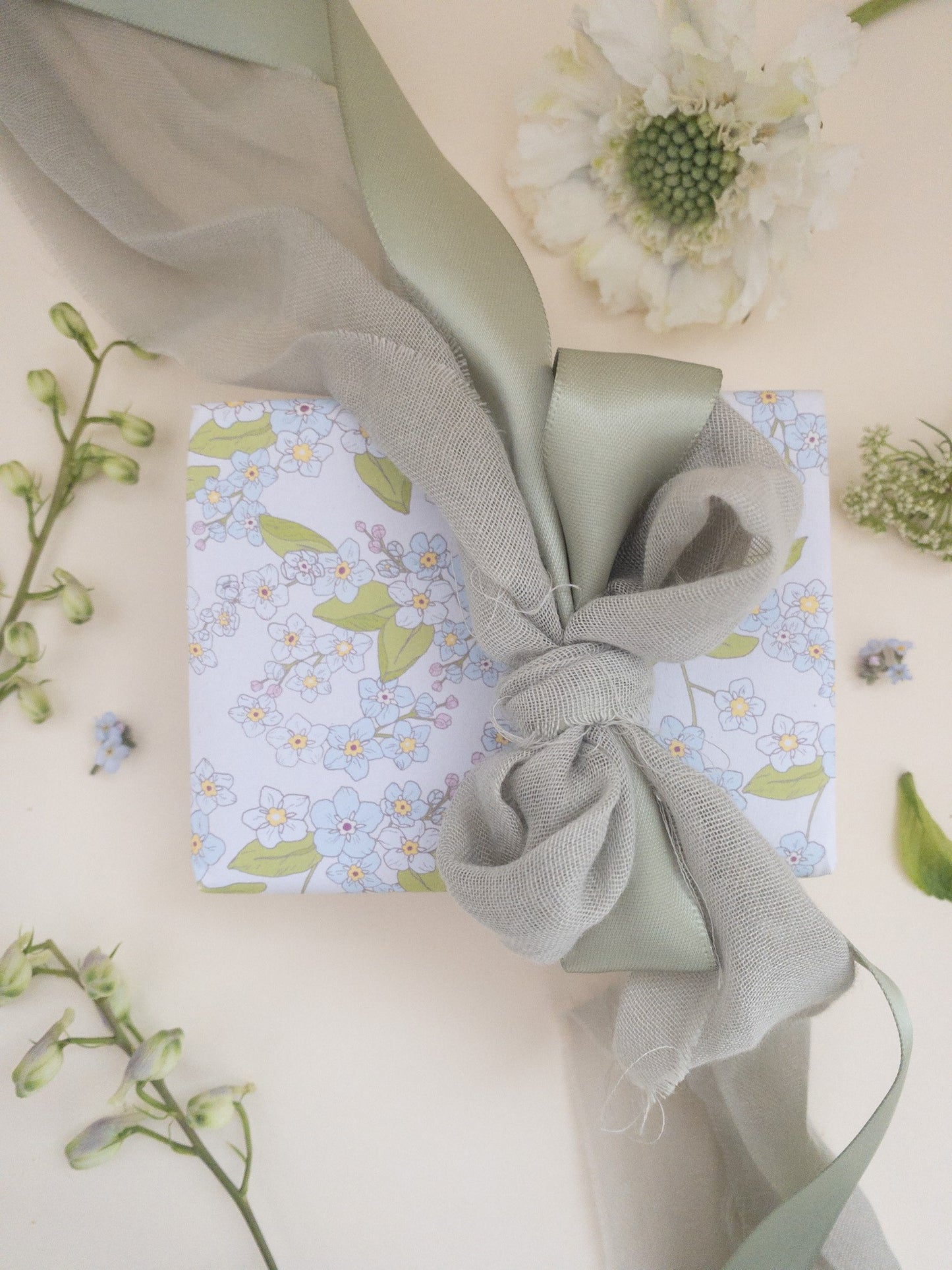 Faux Silk Frayed Edge Ribbon