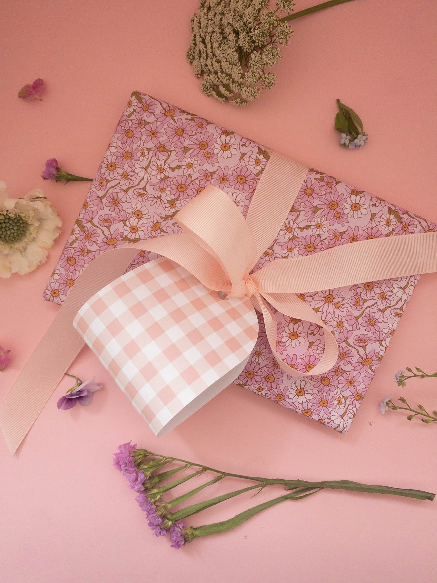 Pink Gingham Gift Tags