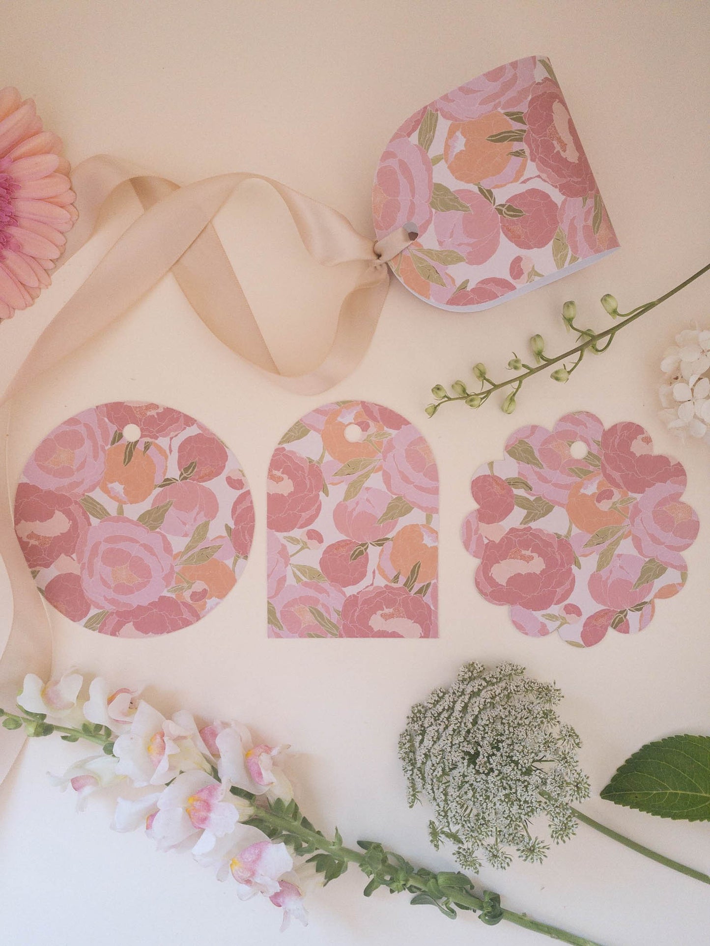 Peony Please Gift Tags