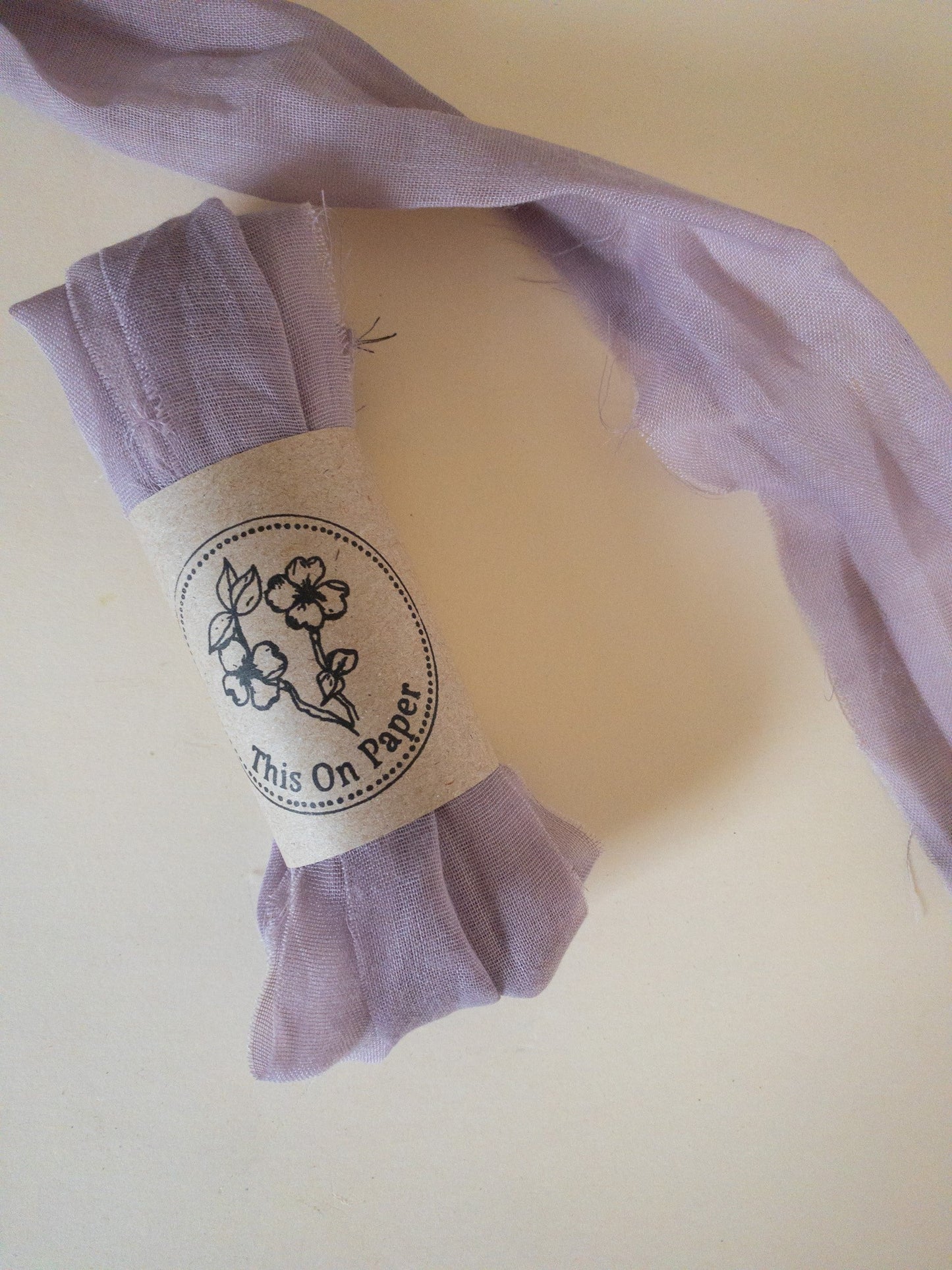 Faux Silk Frayed Edge Ribbon