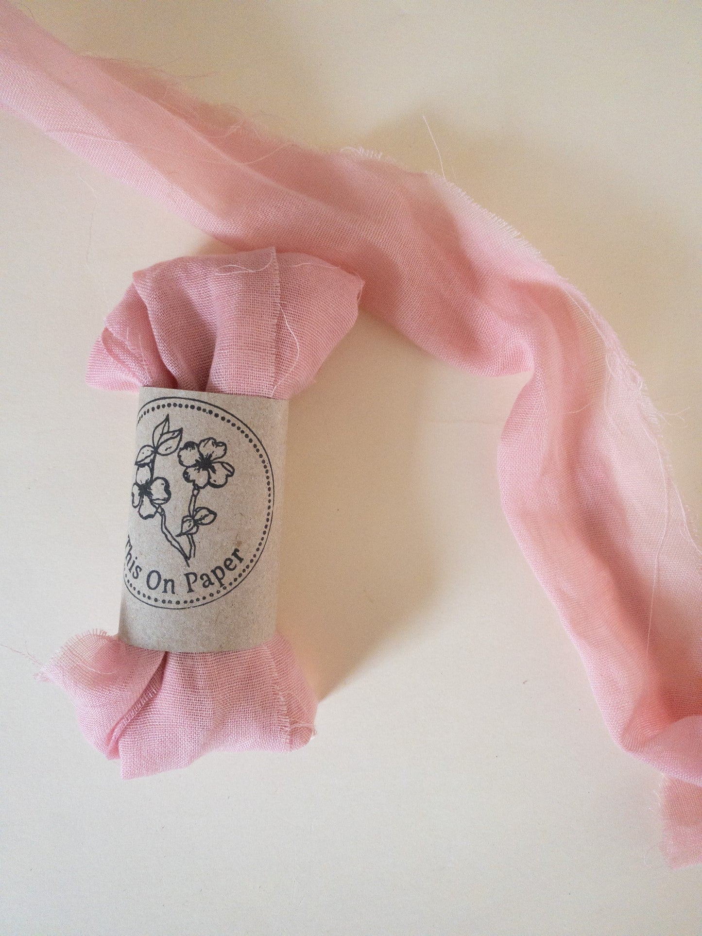 Faux Silk Frayed Edge Ribbon