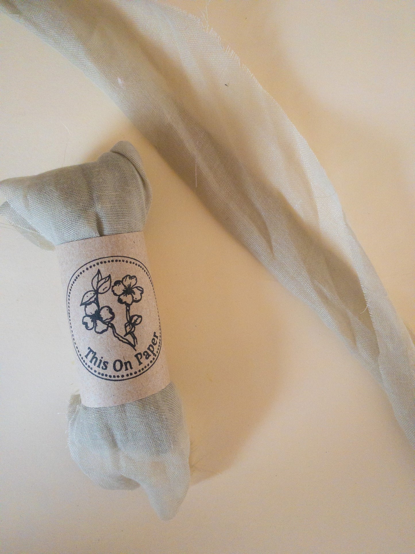 Faux Silk Frayed Edge Ribbon