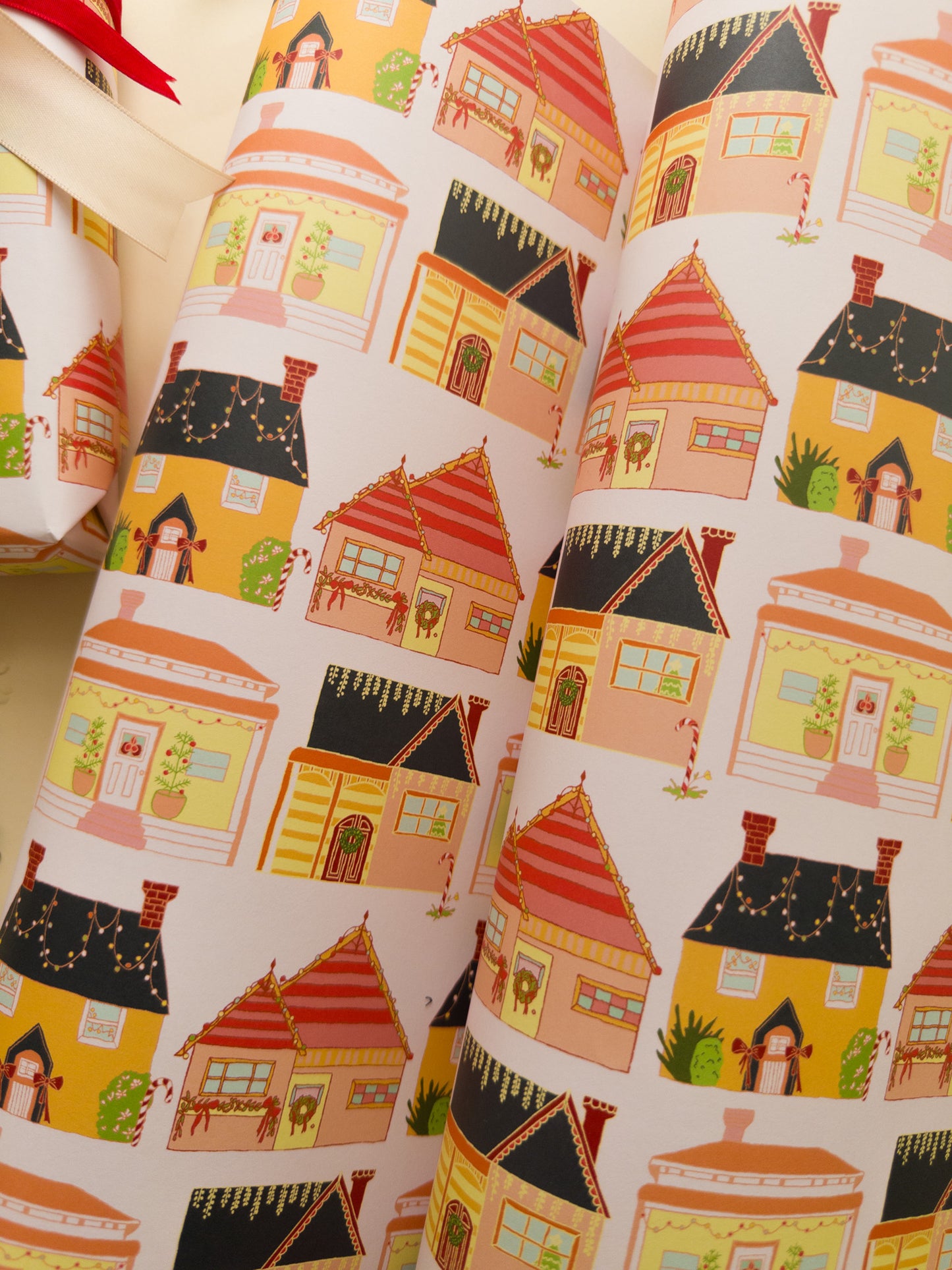 "Home for Christmas" Wrapping Paper