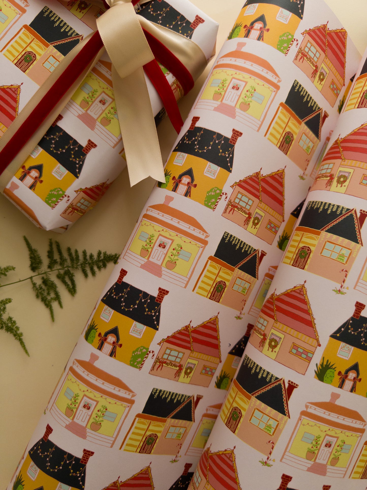 "Home for Christmas" Wrapping Paper