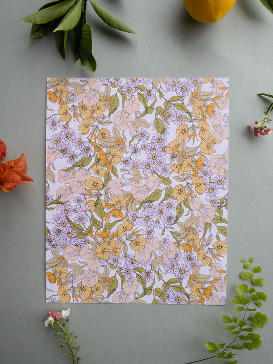 Primrose Garden Pattern Print