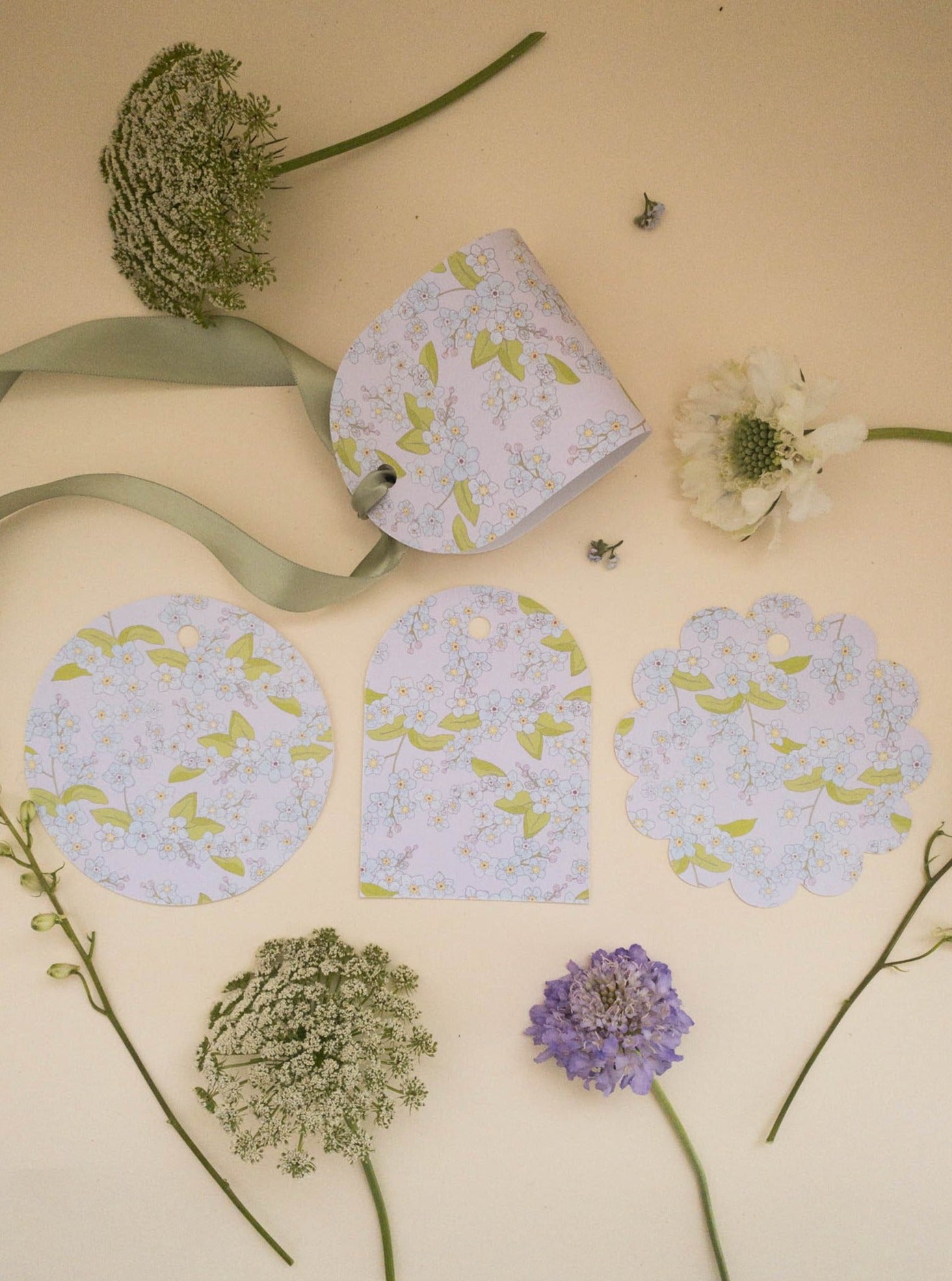 Forget Me Not Gift Tags